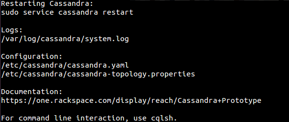 Middle of MOTD describing project name, node name, environment, hostname, and region. Cropped.